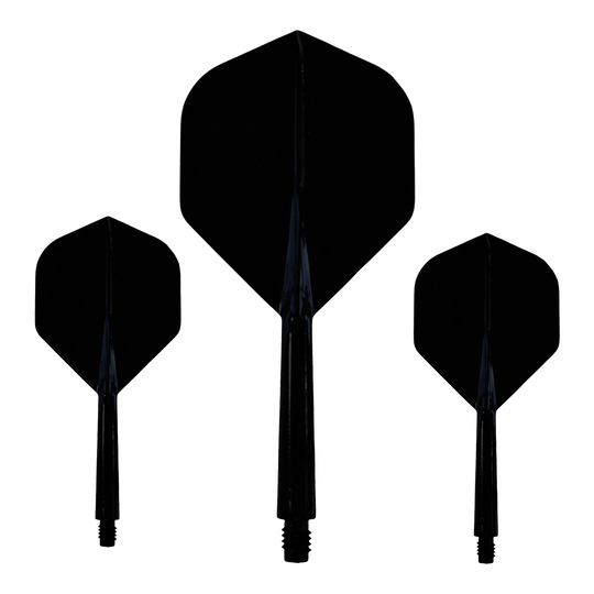 Système de tige de vol Evolution EVO1 - Noir Dieses Bild zeigt das Evolution EVO1 Flight-Shaft-System in Schwarz. Es ist deutlich das Design und die Form des Produkts zu erkennen.