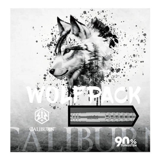 Fléchettes en acier Caliburn Wolfpack W6 - 22 g Zu sehen ist der Caliburn Wolfpack W6 Steeldart mit einem Gewicht von 22 Gramm. Das Produkt eignet sich besonders für präzises Dartspiel.