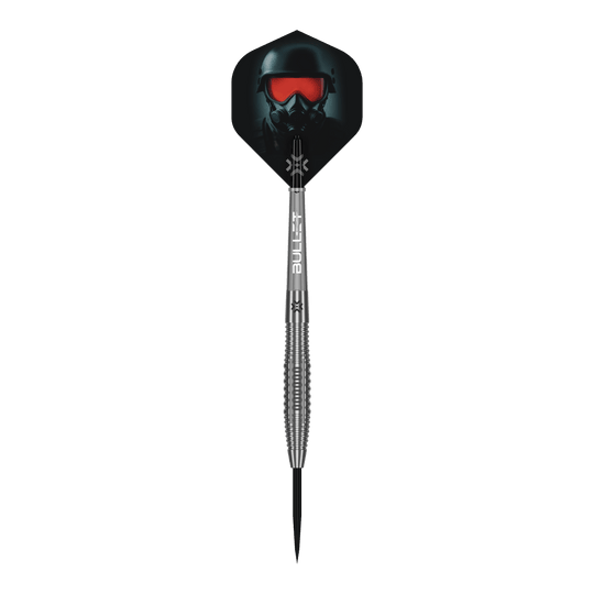 Gezeigt wird ein einzelner Bullet Ranger Steeldarts. Dieses Produkt eignet sich für Steeldartspiele.