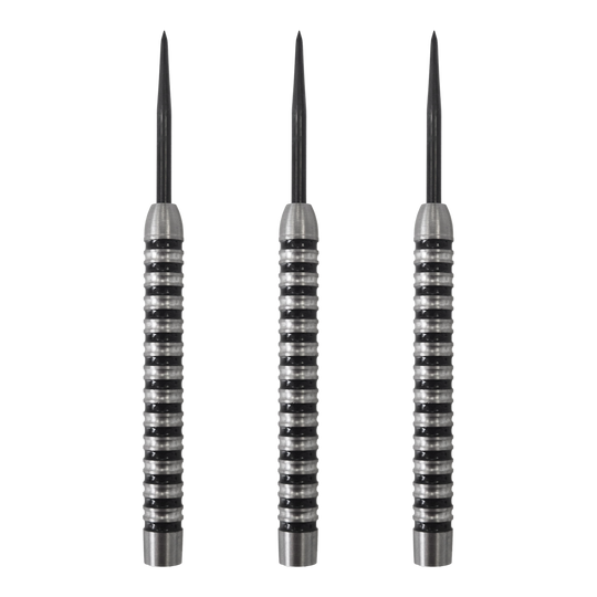 Corps de fléchettes en acier McDart Black Ring 2 - 22 g Abgebildet sind McDart Black Ring 2 Steeldart-Barrels mit einem Gewicht von 22g. Das Produkt ist speziell für Steeldart entwickelt.