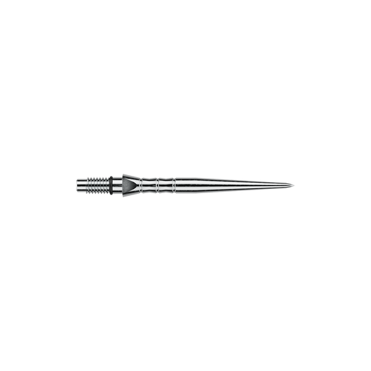 Pointes de fléchettes en acier Winmau Switch Point Wave - Effet argent Hier sieht man Winmau Switch Point Wave Silver Effect Steeldartspitzen mit 26 mm Länge. Die Dartspitzen haben einen silbernen Welleneffekt.