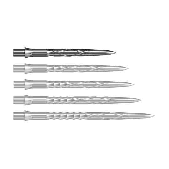 Pointes de fléchettes en acier Caliburn System - HAN G2 - Argent Abgebildet ist eine silberne Steeldartspitze vom Typ Caliburn Evo System HAN G2 in 28 mm Länge. Sie eignet sich für den Einsatz bei Steeldarts.