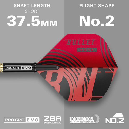 Fléchettes souples Target Stephen Bunting GEN5 Void - 18 g Auf dem Bild sind die Target Stephen Bunting GEN5 Void Softdarts - 18g zu sehen. Sie sind ideal für Softdartspiel und bieten eine hochwertige Verarbeitung.