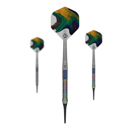 Fléchettes souples Bullet Diesel V2 - 20 g Dies ist ein Bild der Bullet Diesel V2 20g Soft Darts. Diese Softdarts sind speziell für elektronische Dartautomaten gedacht.