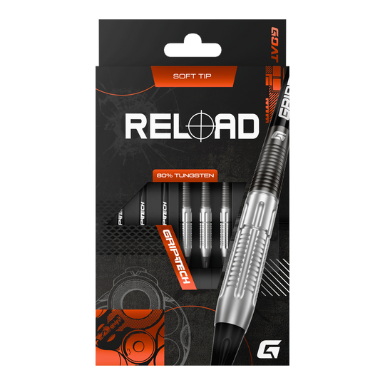 Fléchettes souples GOAT Reload - 20 g Abgebildet sind die GOAT Reload Softdarts mit einem Gewicht von 20g. Diese Softdarts verbinden Präzision und modernes Design.