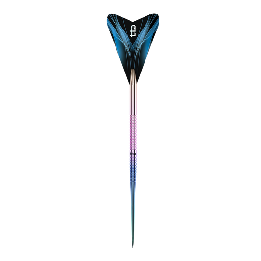 Caliburn TTD Complete Titanium T1 Rainbow Steeldarts - 5 g Hier sieht man den Caliburn TTD Complete Titanium T1 Rainbow Steeldarts - 5g. Der Dartpfeil ist besonders durch sein farbenfrohes Aussehen.