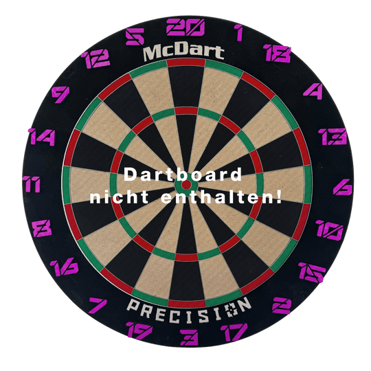 Anneaux numérotés pour cible de fléchettes McDart / Anneaux numérotés cyber Das Bild zeigt das Cyber Lila Board. Es handelt sich um ein Produkt mit lilafarbenem Design.