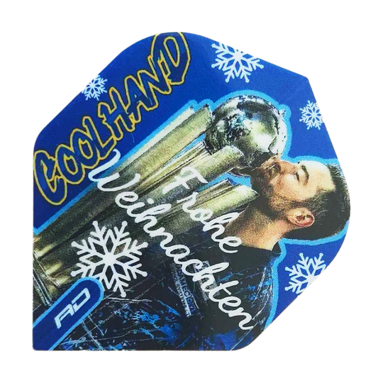Red Dragon Luke Humphries Joyeux Noël Vols Standard Zu sehen ist das Produkt WF-16_Red_Dragon_Luke_Humphries_Frohe_Weihnachten_Standard_Flights_1. Diese Dart-Flights zeigen ein festliches, weihnachtliches Muster.