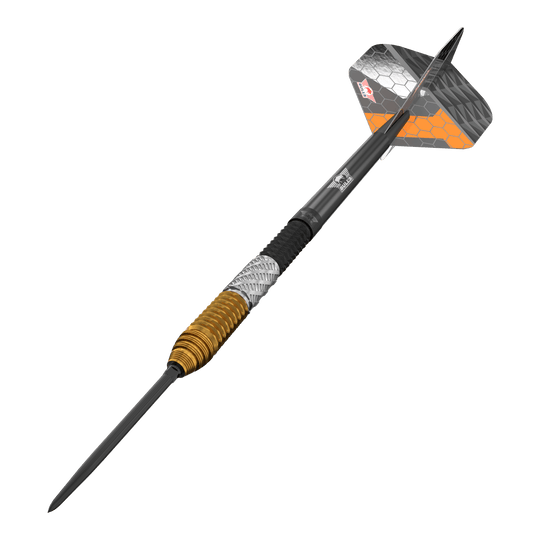 Bulls NL Dirk Van Duijvenbode 95% Points Convertibles Steeldarts Hier sieht man die Bulls NL Dirk Van Duijvenbode 95% Convertible Points Steeldarts. Es handelt sich um qualitativ hochwertige Steeldarts.