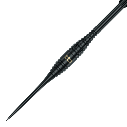 Caliburn TTD Complete Titanium T2 Fléchettes en acier noir - 6 g Gezeigt wird das Produkt Caliburn TTD Complete Titanium T2 Black Steeldarts - 6g. Diese Steeldarts zeichnen sich durch ihr Titan-Material aus.