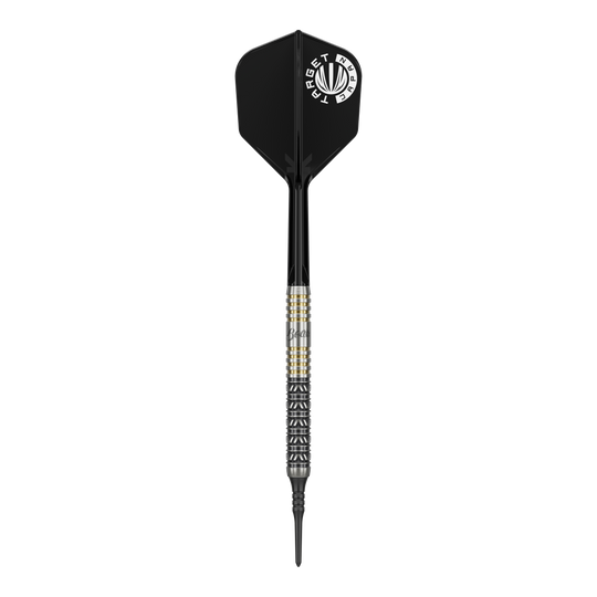 Das Bild zeigt die Target Japan Beau Greaves Japan Edition Swiss Point Softdarts - 21g. Diese Softdarts sind ideal für ambitionierte Dartsportler.