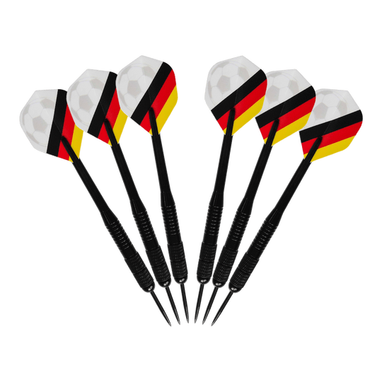 Pack de football McDart Kick-off Das Bild zeigt das McDart Anpfiff Fußball Bundle. Es handelt sich um ein Produkt für Fußball-Fans, das mehrere Artikel umfasst.