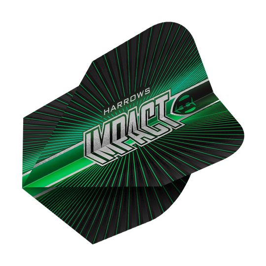 Harrows Impact n° 6 Vols Das Bild zeigt Harrows Impact No6 Flights. Es handelt sich um hochwertige Dart Flights.