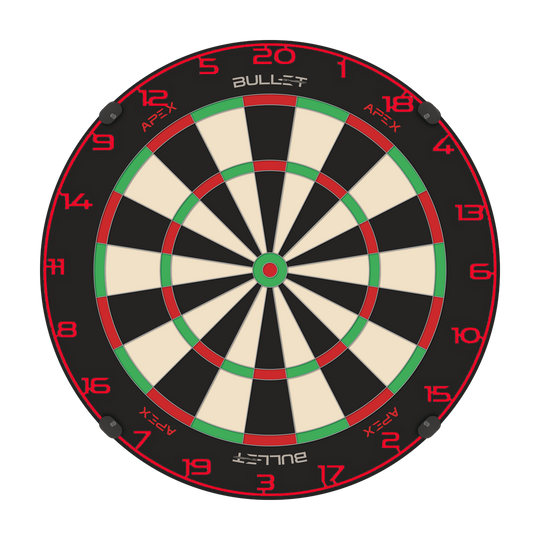 Anneau numéroté pour cible de fléchettes Bullet Dies ist ein Bild eines Dartboard-Zahlenrings in Rot. Der Dateiname ist BT1000120_Bullet_Dartboard_Zahlenring_Rot_2.