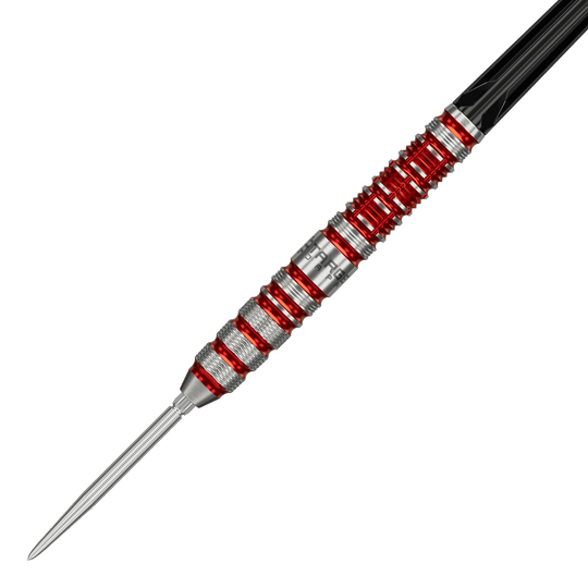 Fléchettes en acier à pointe suisse Target Japan Black Marque Spinel - 23 g Zu sehen sind die Target Japan Black Marque Spinel Swiss Point Steeldarts in der 23g Ausführung. Diese Darts zeichnen sich durch ihr elegantes Design und ihre Präzision aus.