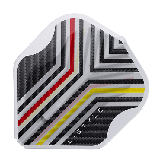 Vols L-Style Arno Merk V1 Blanc Transparent L1EZ Ein einzelner L-Style Arno Merk V1 Clear White L1EZ Flight wird detailliert präsentiert. Die Flächenwirkung kommt gut zur Geltung.