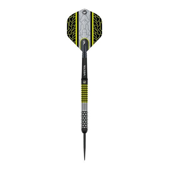 Fléchettes en acier Winmau Team 360 Cori Wiltshire - 24 g Das Produkt zeigt die Winmau Team 360 Cori Wiltshire Steeldarts mit 24 Gramm Gewicht. Diese Darts sind robust und für anspruchsvolle Spiele geeignet.