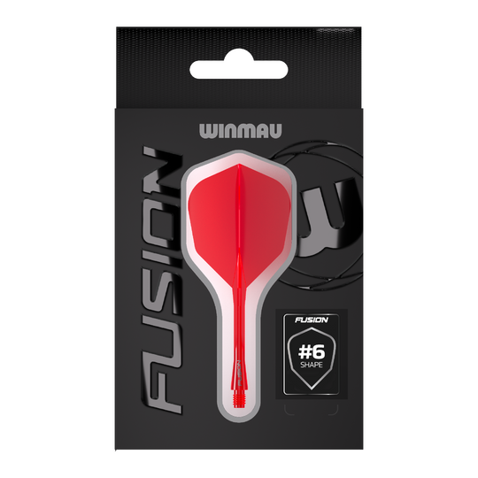 Système d'arbre de vol Winmau Fusion n° 6 Rouge Hier ist das Winmau Fusion Flight-Shaft-System No6 in Rot abgebildet. Dieses Produkt ist ideal für Dartspieler geeignet.