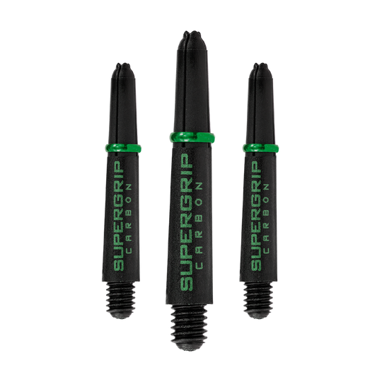 HR360_Harrows_Supergrip_Carbon_Shafts_Gr-n_33mm_10sZZZfPlSbL56 Abgebildet ist ein Satz Harrows Supergrip Carbon Shafts. Diese Dartschäfte haben ein sportliches Aussehen.