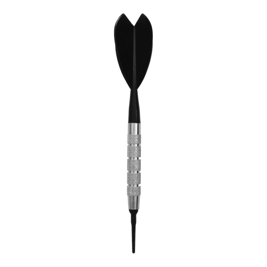 Fléchettes McDart en laiton argenté - Fléchettes souples - 18 g Zu sehen ist der McDart Silver Brass Bardarts - Softdarts - 18g. Die Darts sind silberfarben und speziell für Softdartspiele geeignet.