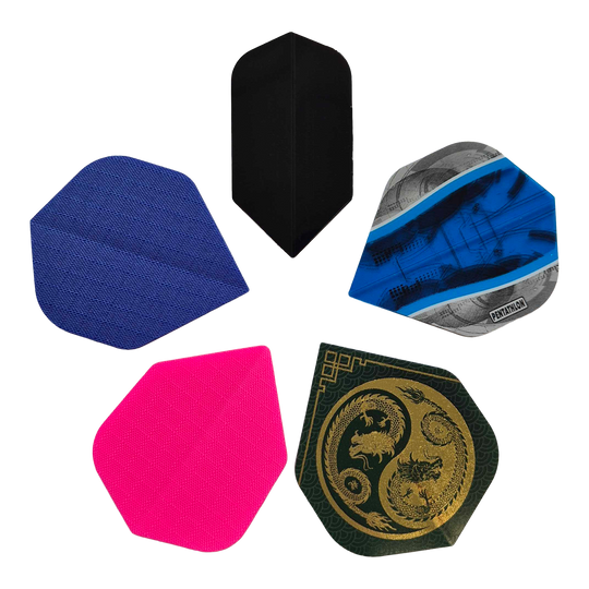 Pack de démarrage McDart Fléchette en acier Das Foto stellt das McDart Starterpack dar. Es bietet alles Nötige für Dartanfänger.
