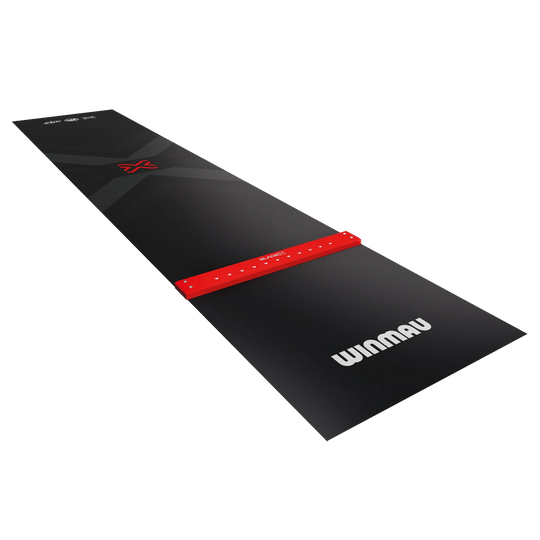 Tapis de fléchettes Winmau Blade X en PVC Die Abbildung zeigt die Winmau Blade X PVC Dartmatte. Die Matte ist ein Zubehör für Dartspieler und schützt den Boden beim Spielen.