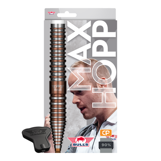 Fléchettes en acier à pointe convertible Bulls NL Max Hopp E5