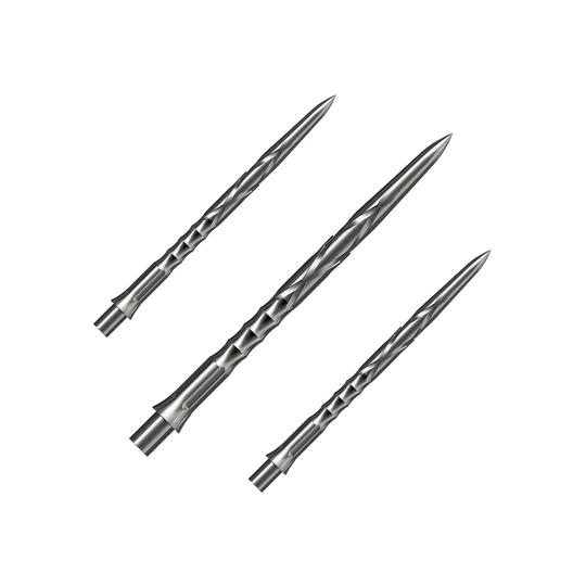 Pointes de fléchettes en acier Caliburn System - HAN G2 - Argent Das Bild zeigt Steeldartspitzen des Caliburn Evo Systems in Silber, 36mm. Die Spitzen sind für Steeldarts geeignet.