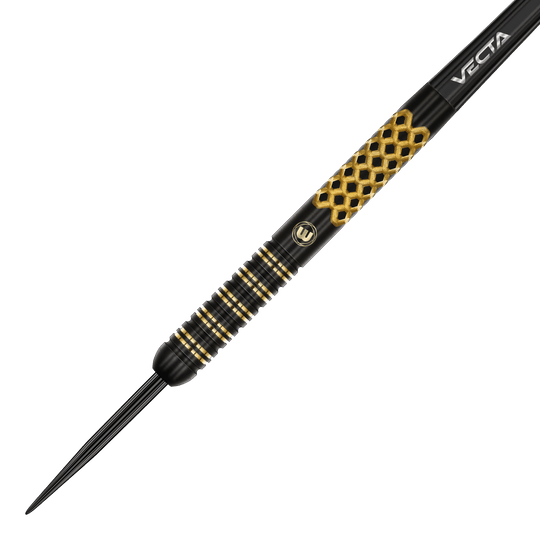 Winmau Brendan Dolan Signature Series Steeldarts sind auf dem Bild zu sehen. Die Darts heben sich durch ihr charakteristisches Design hervor.