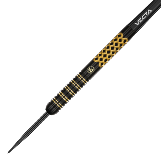 Fléchettes en acier Winmau Brendan Dolan Signature Series Winmau Brendan Dolan Signature Series Steeldarts sind auf dem Bild zu sehen. Die Darts heben sich durch ihr charakteristisches Design hervor.