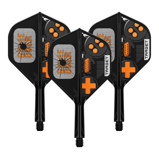 Vols standard Target K-Flex Game Over No2 Target K-Flex GameOver No2 Standard Flights, 19 mm im Set. Die Abbildung zeigt die Flights in einer Verpackungseinheit.