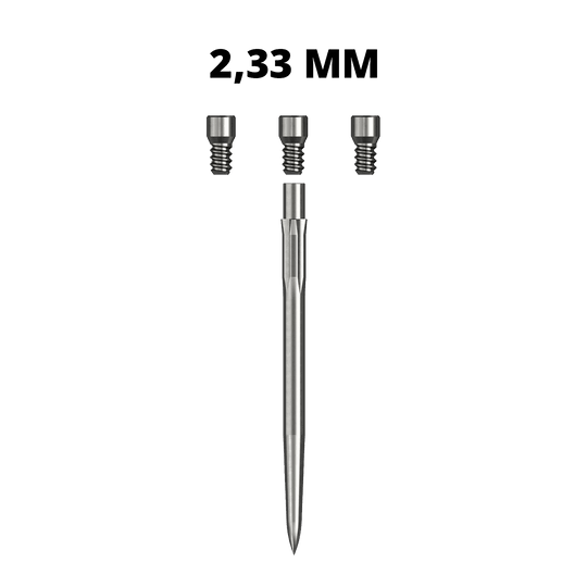 Robinets du système Caliburn Abgebildet sind Caliburn Evo System Steeldartspitzen vom Typ Spigot, 23,3mm. Diese Spitzen sind speziell für Steeldarts entwickelt.