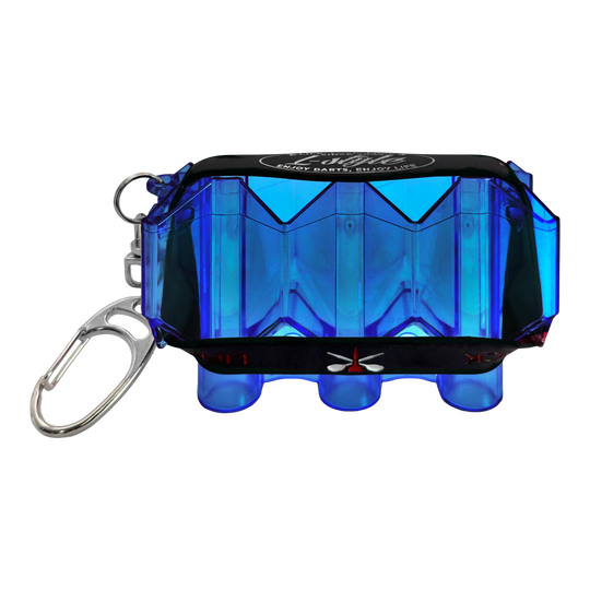Étui de vol Krystal SP style L Auf dem Bild ist ein Produkt mit dem Dateinamen LSF3106_LStyle_Krystal_Flight-Case_SP_Blau_1 abgebildet. Wahrscheinlich handelt es sich um ein blaues Flight-Case für Dartflights.