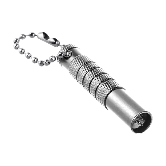 Enlèvement des résidus de tige de balle Das Bild zeigt einen Bullet Shaftrest Entferner in Silber. Das Produkt wird zur Entfernung von Shaftrests an Dartpfeilen verwendet.