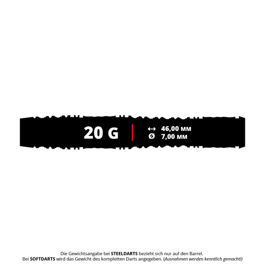 Fléchettes en mousse Shot Alchemy Auro - 20 g Abgebildet sind die Shot Alchemy Auro Softdarts mit einem Gewicht von 20g. Diese Darts sind für Softdartspiele konzipiert.