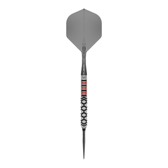 Abgebildet ist das Produkt Winmau Fornax Parallel Switch Point Steeldarts. Diese Steeldarts sind für professionelle Dartspieler geeignet.